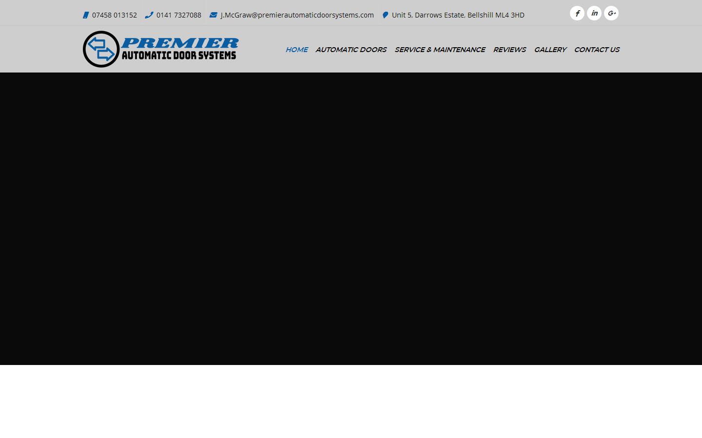 Premier Automatic Door Systems Website