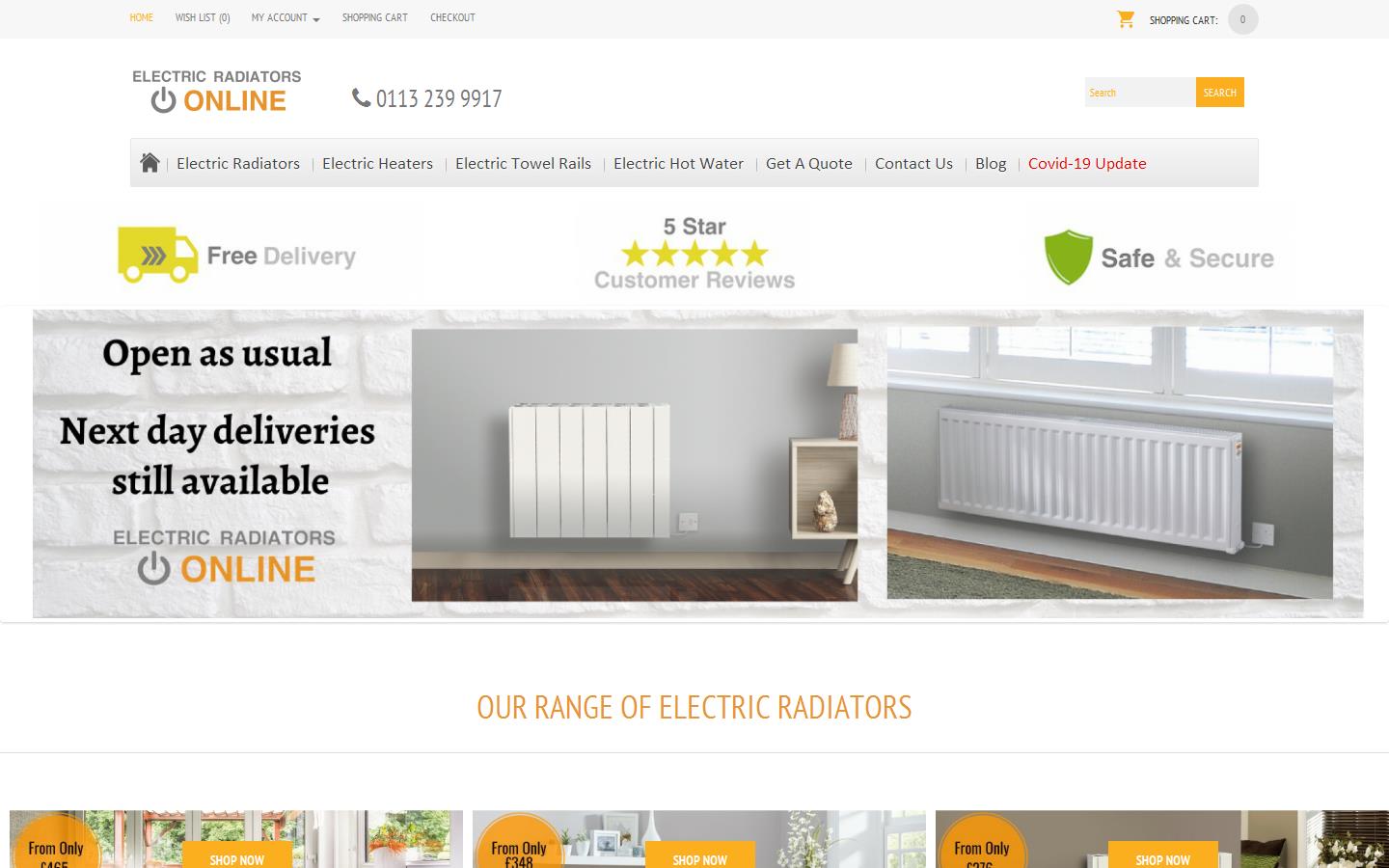 Electric Radiators Online Website