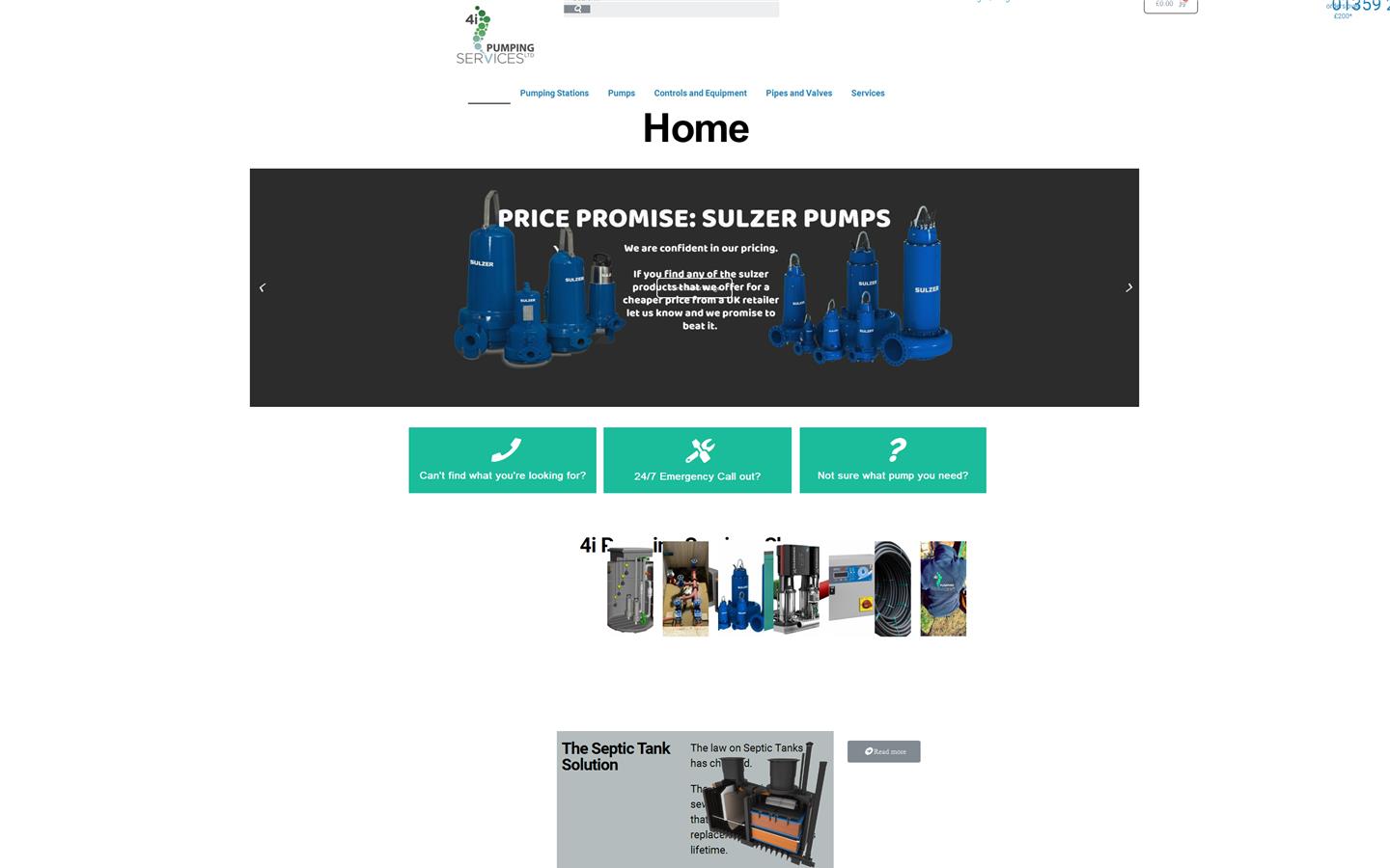 4i Pumping Services Ltd Website