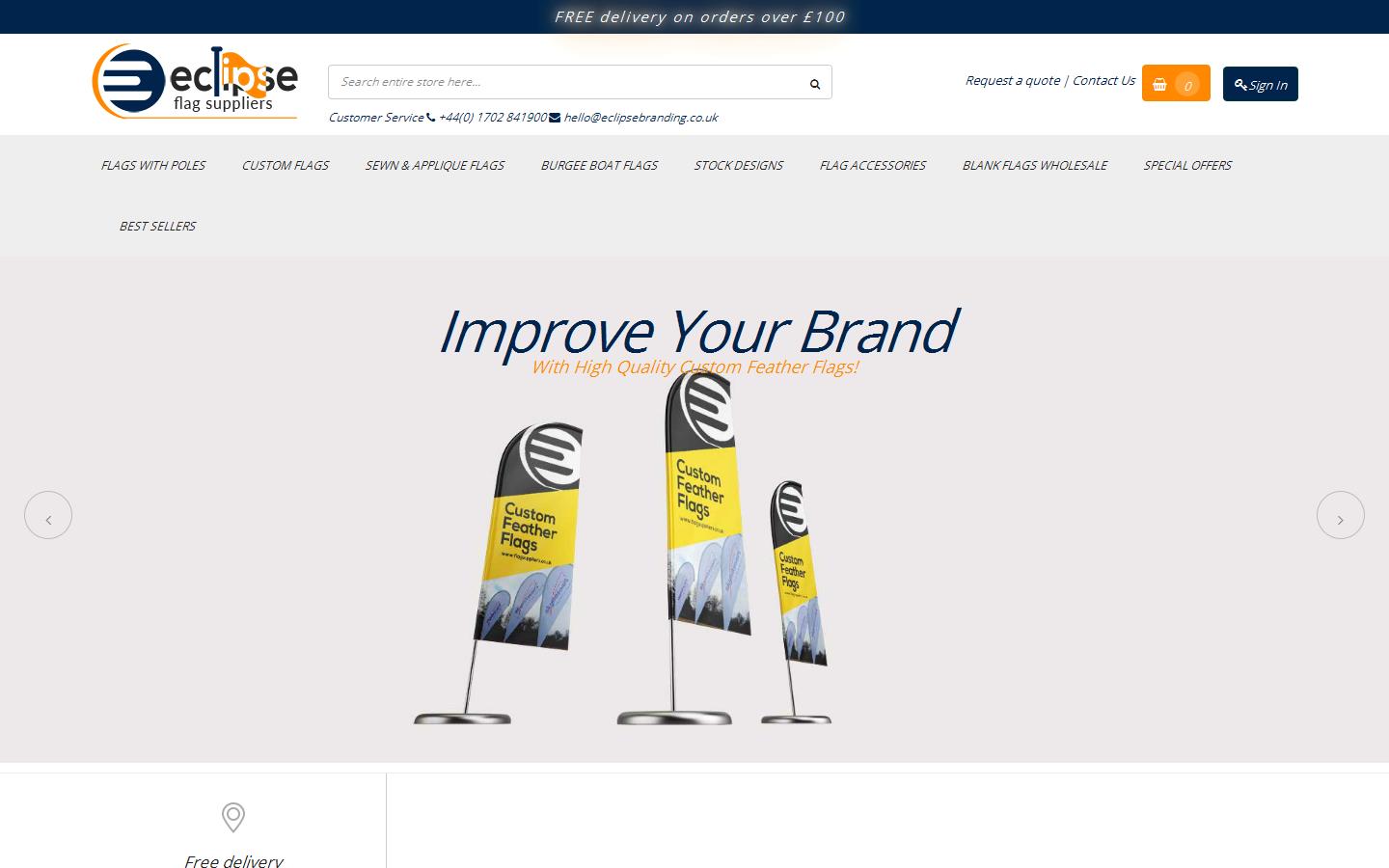 Eclipse Flags Suppliers Website