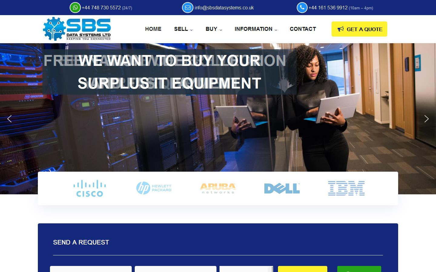 SBS Datasystems Website