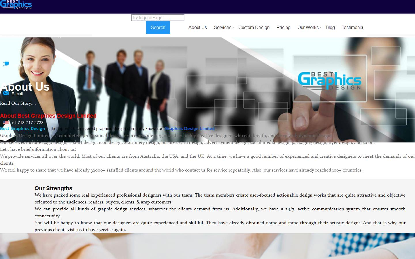 Graphics Design Limited Company Website