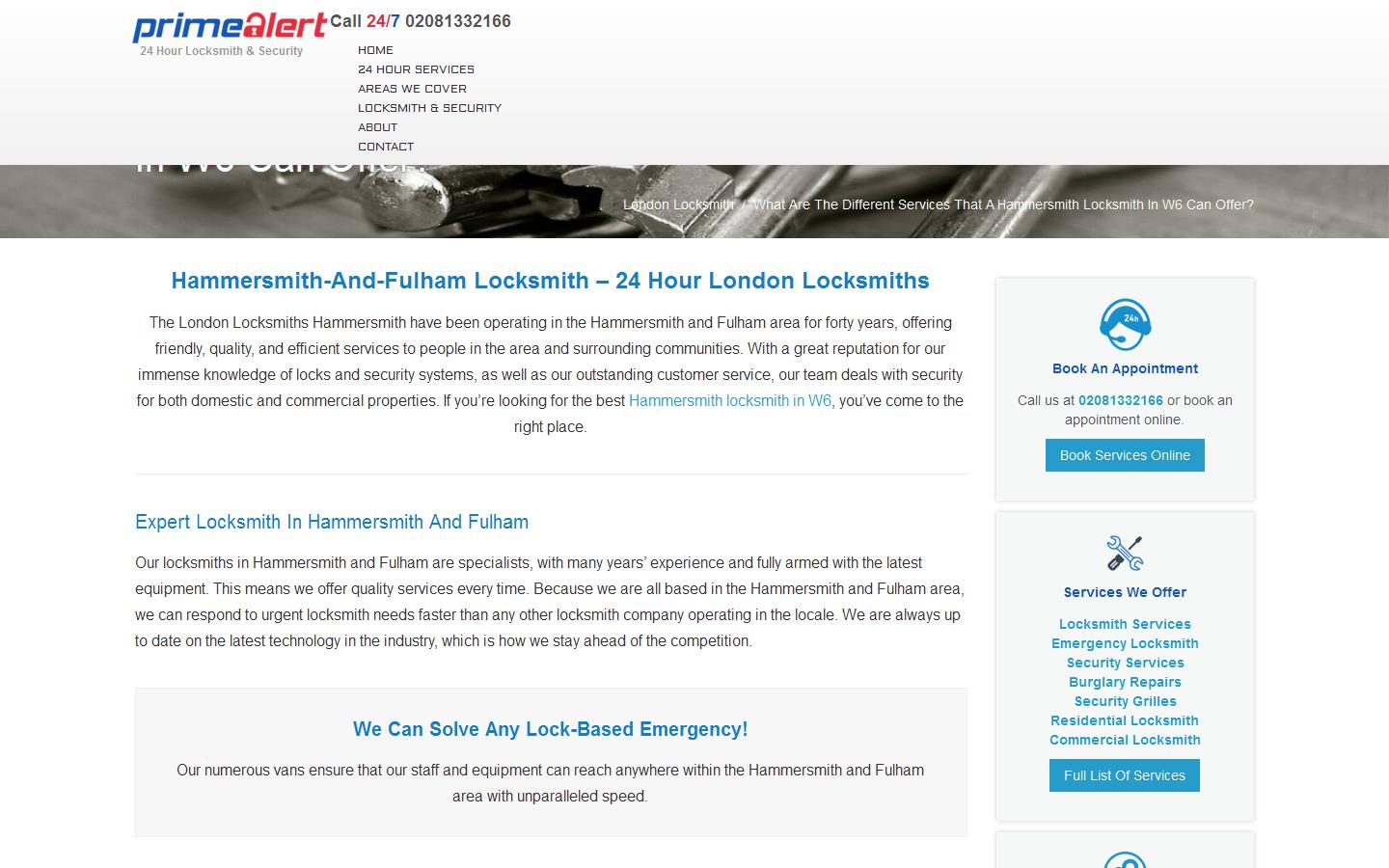 The London Locksmiths Hammersmith Website