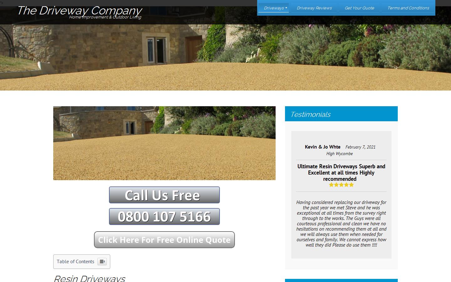 The Driveway Company Website