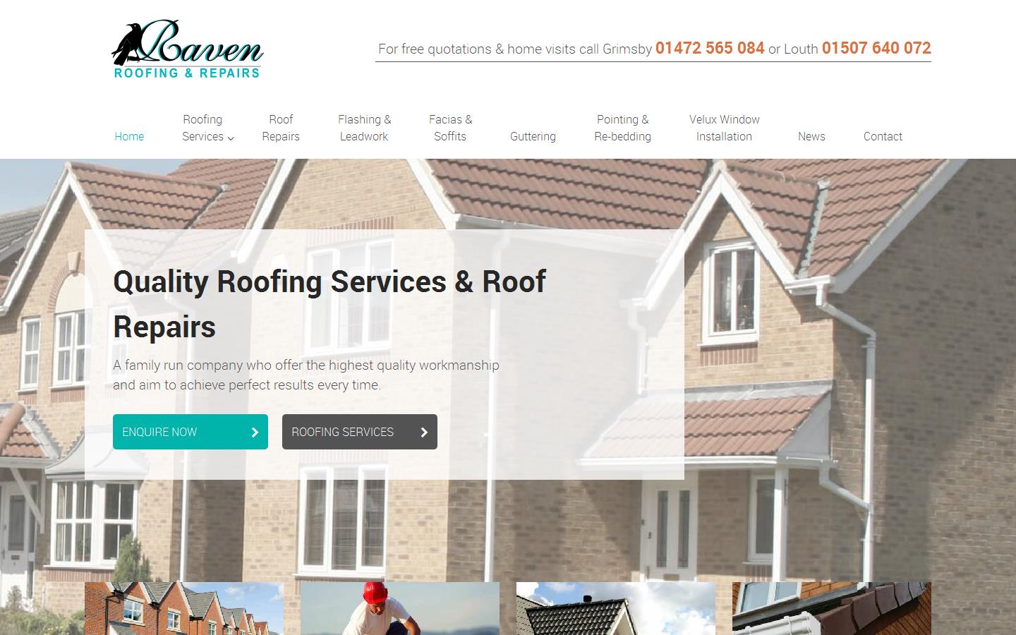 Raven Roofing & Repairs Ltd Website