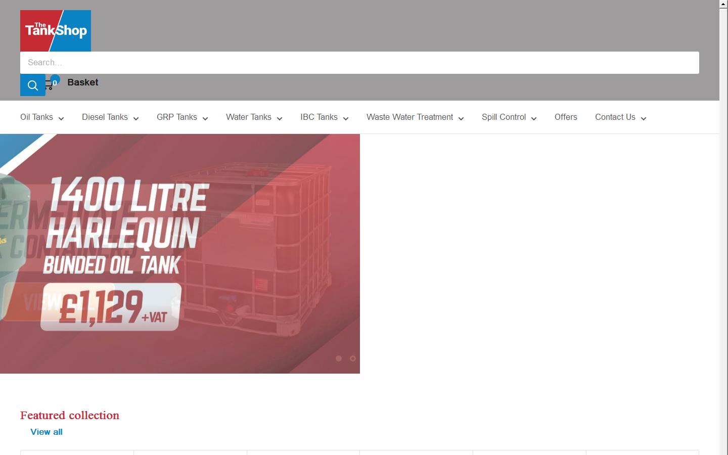 The Tank Shop Ltd Website