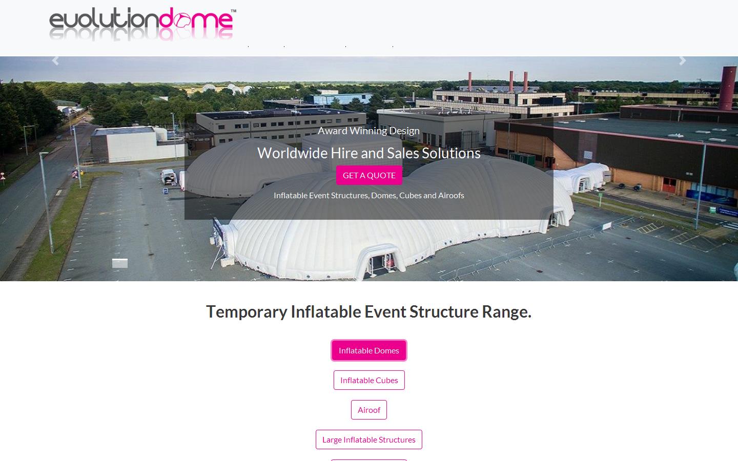 Evolution Dome Website