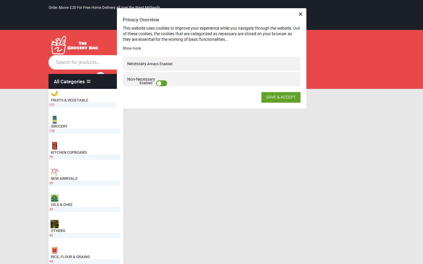 the grocery bag Website