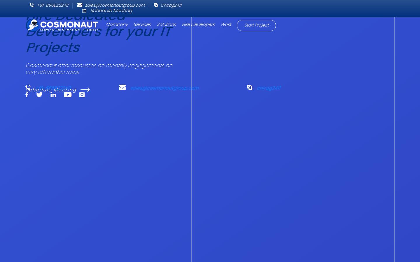 Cosmoanut Technologies Ltd Website