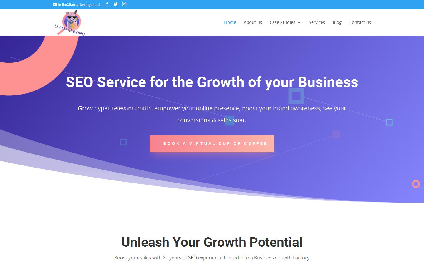 Llamarketing Website