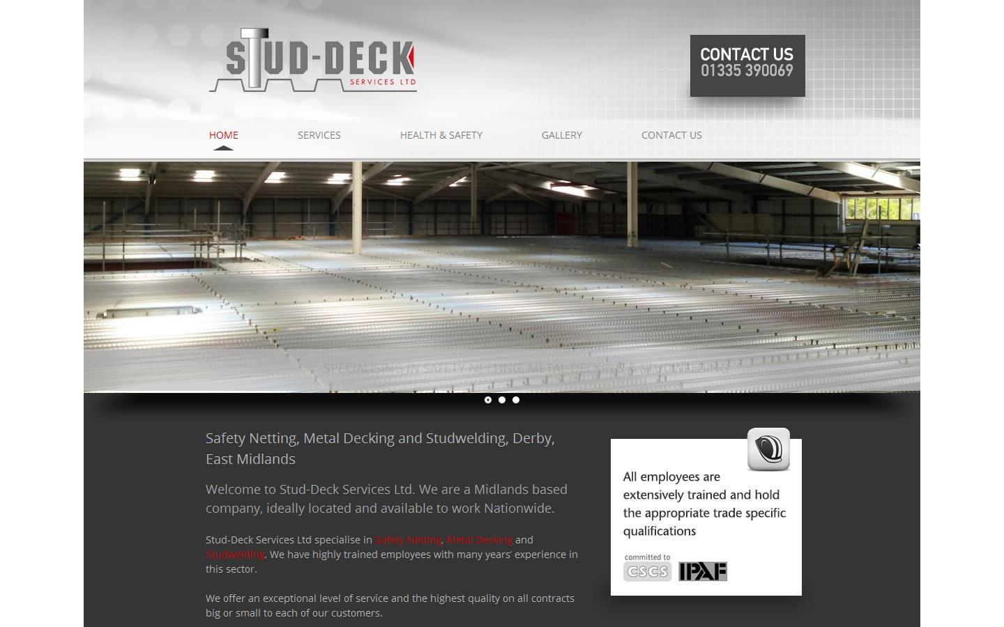 Stud-Deck Services Ltd Website