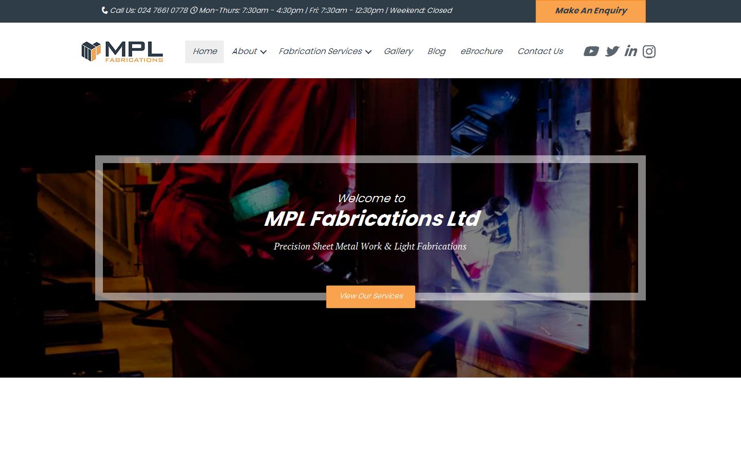 MPL Fabrications Ltd Website