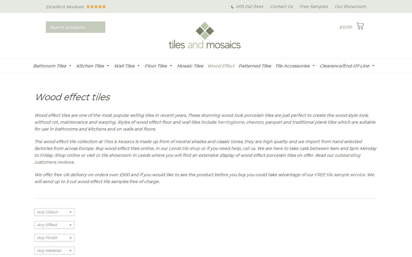 Tiles and Mosaics Website
