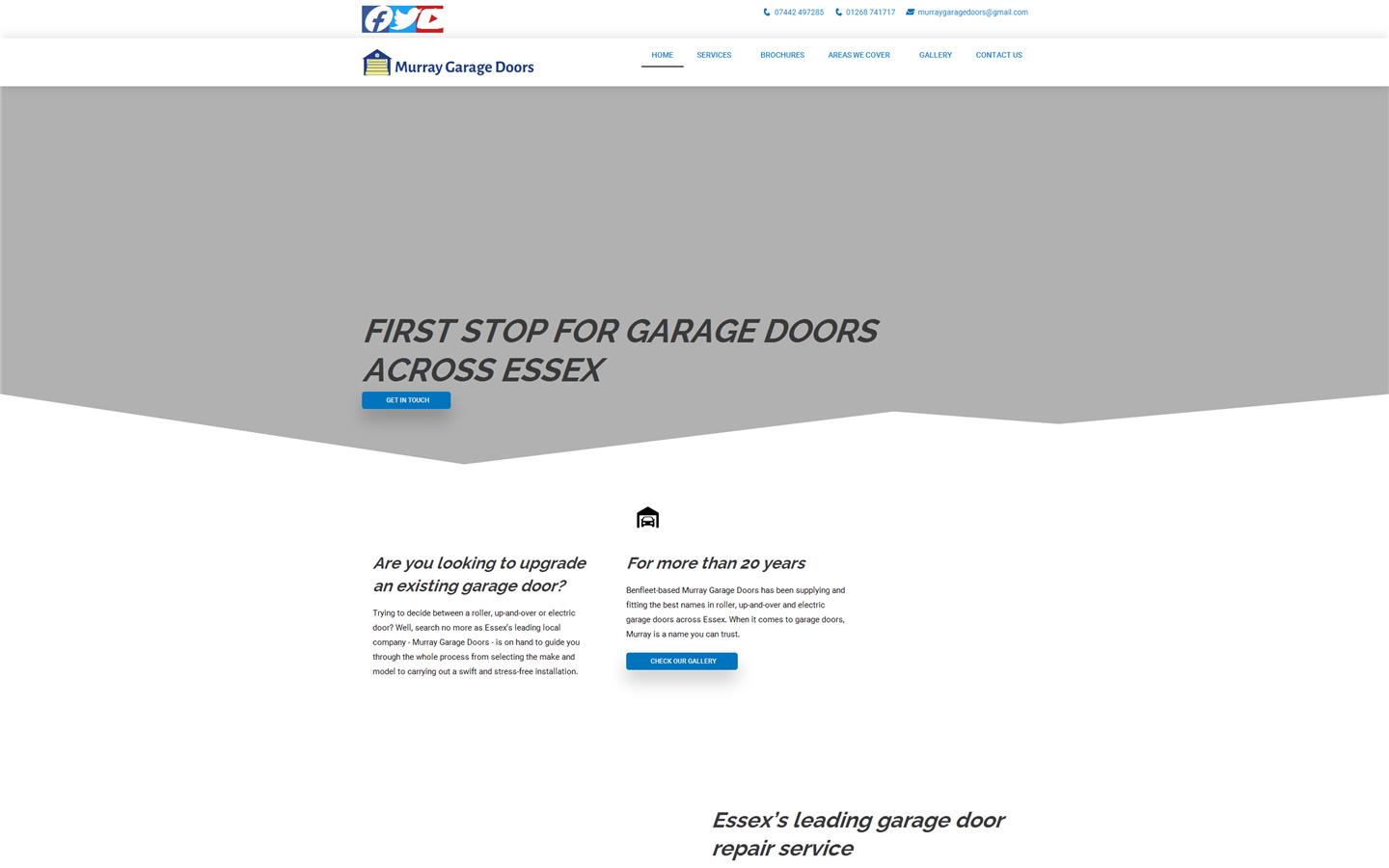 Murray Garage Doors Website