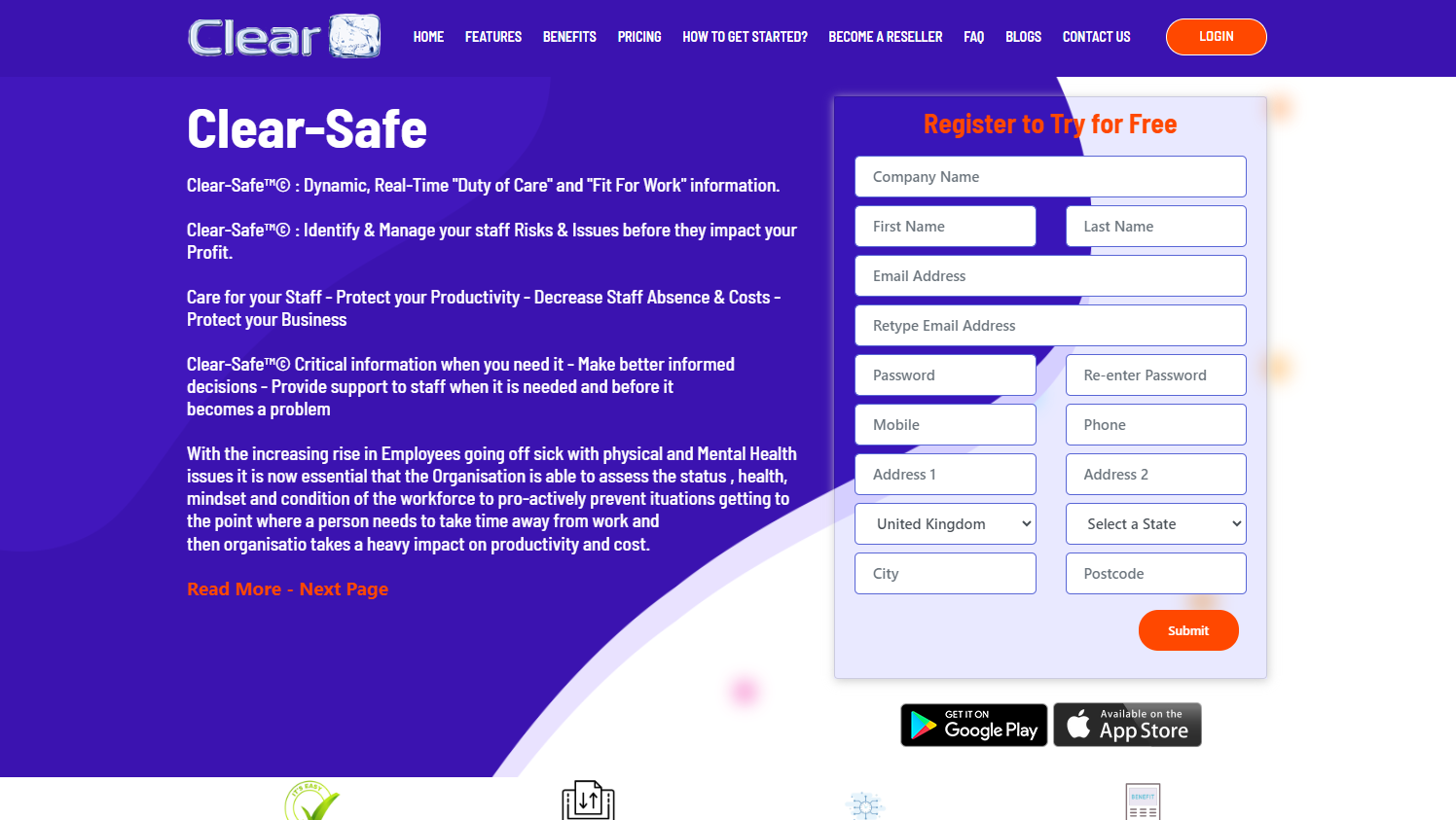 Clear-peoplesafe Website