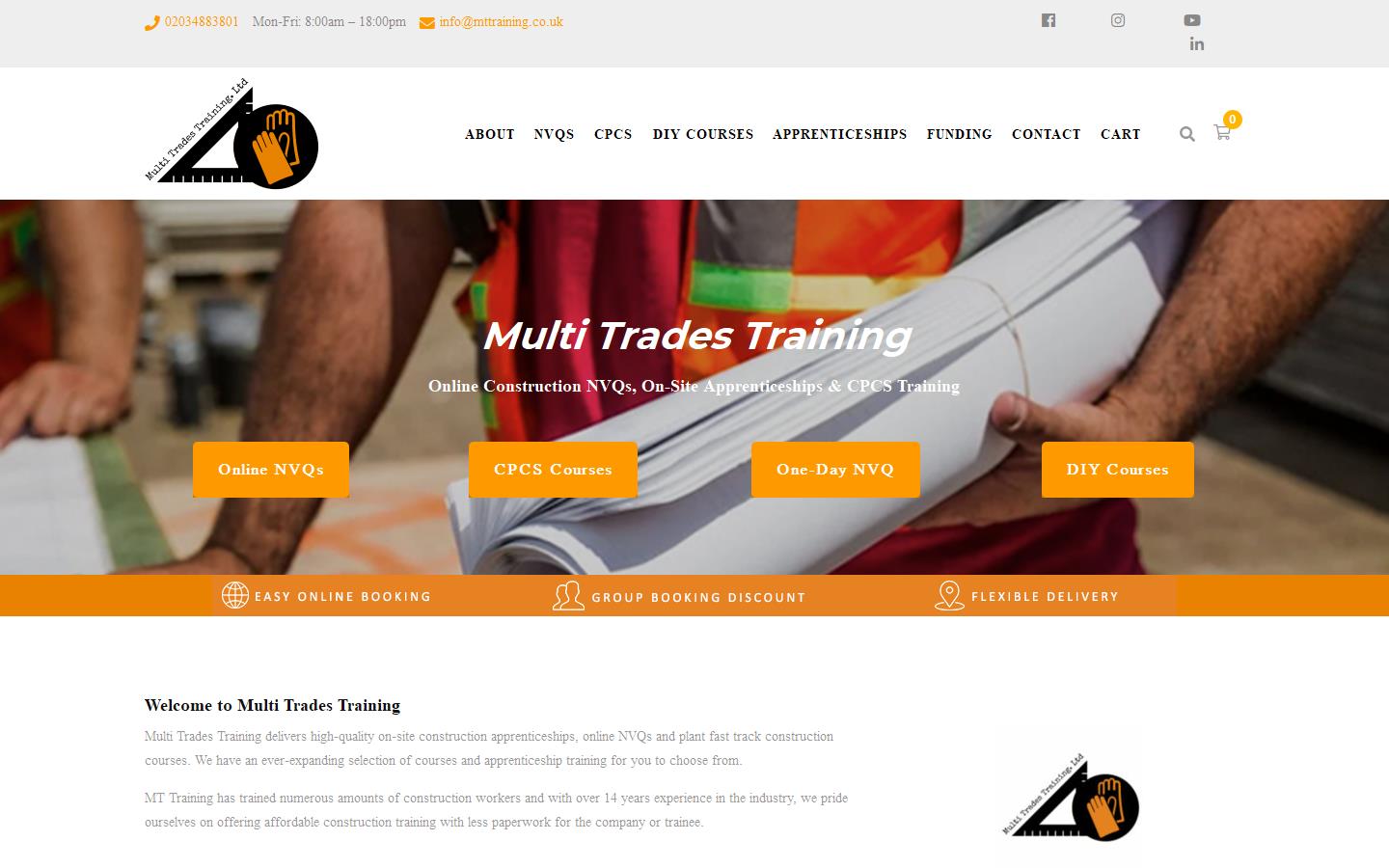 Multi Trades Training Website