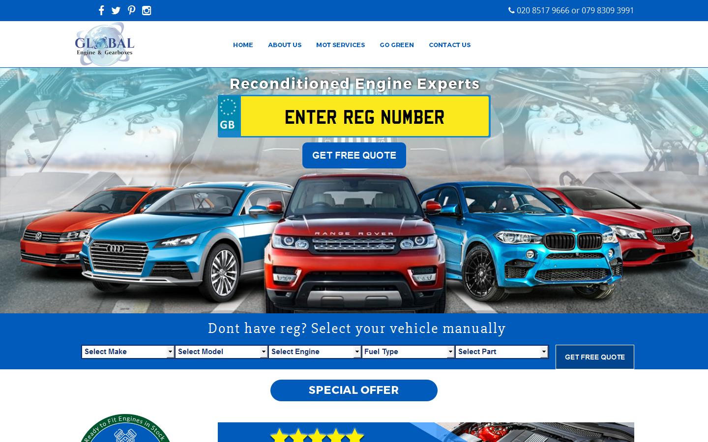 Global Engines and Gearboxes Website