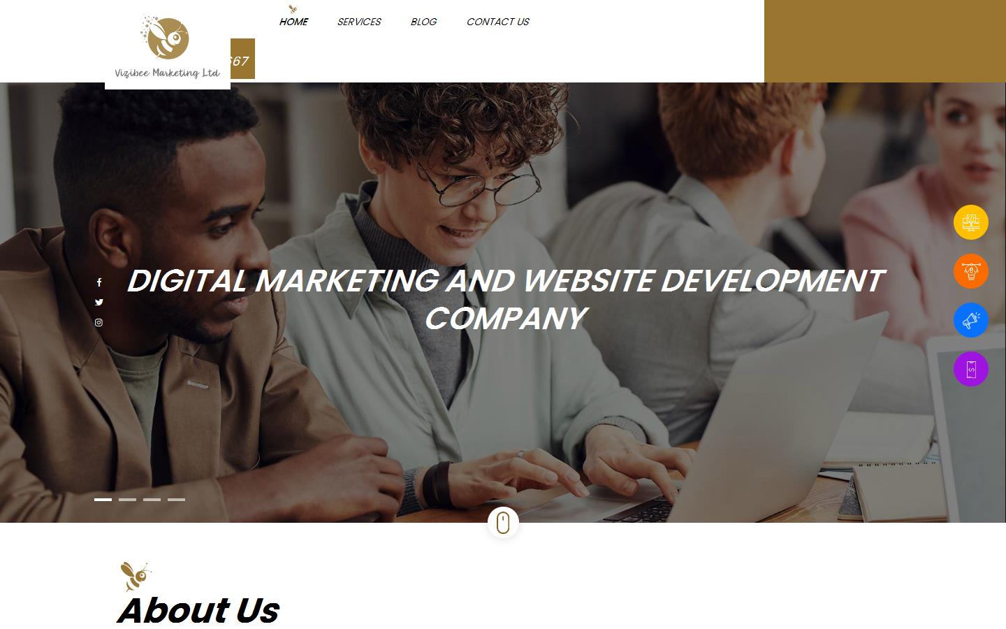 Vizibee Marketing Ltd Website