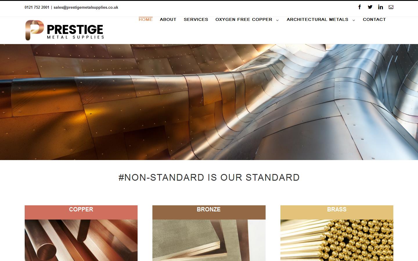 Prestige Metal Supplies Website