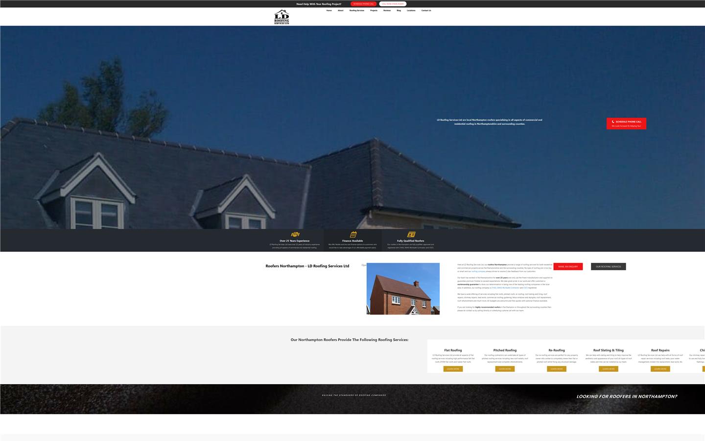 LD Roofing Services Ltd Website
