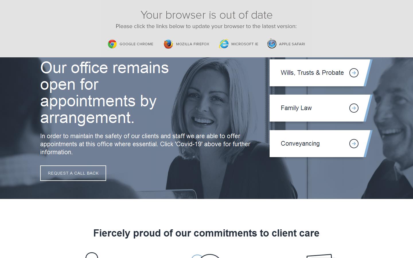 Rubin Lewis O''Brien Solicitors Website