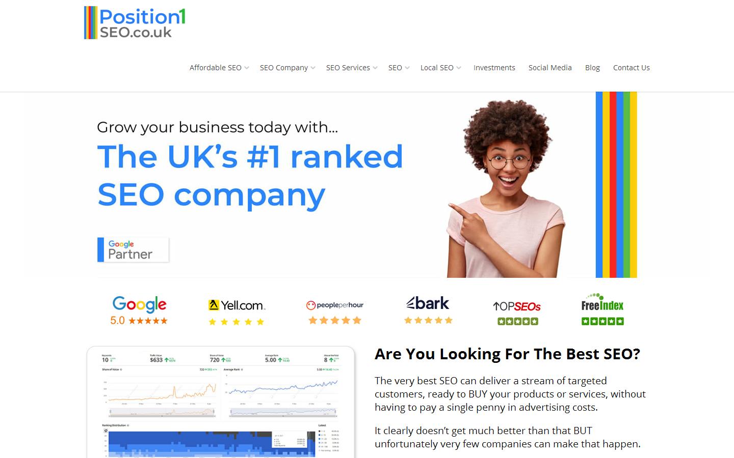 Position1SEO Website