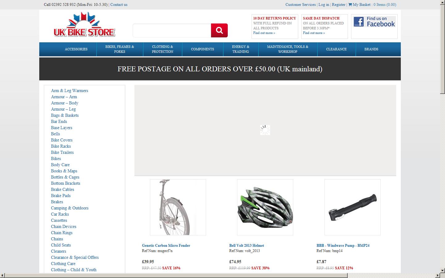 UK Bike Store Ltd Website