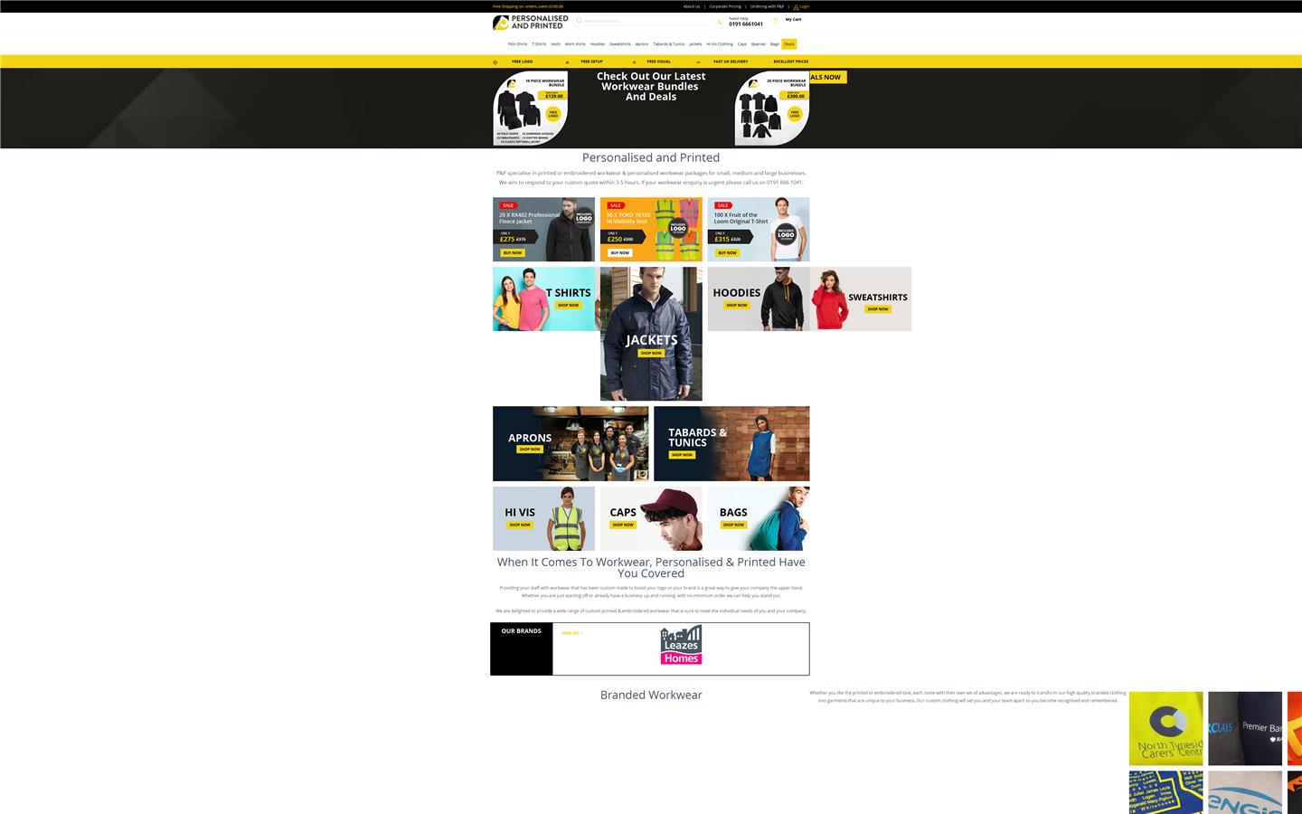 Personalised and Printed Website