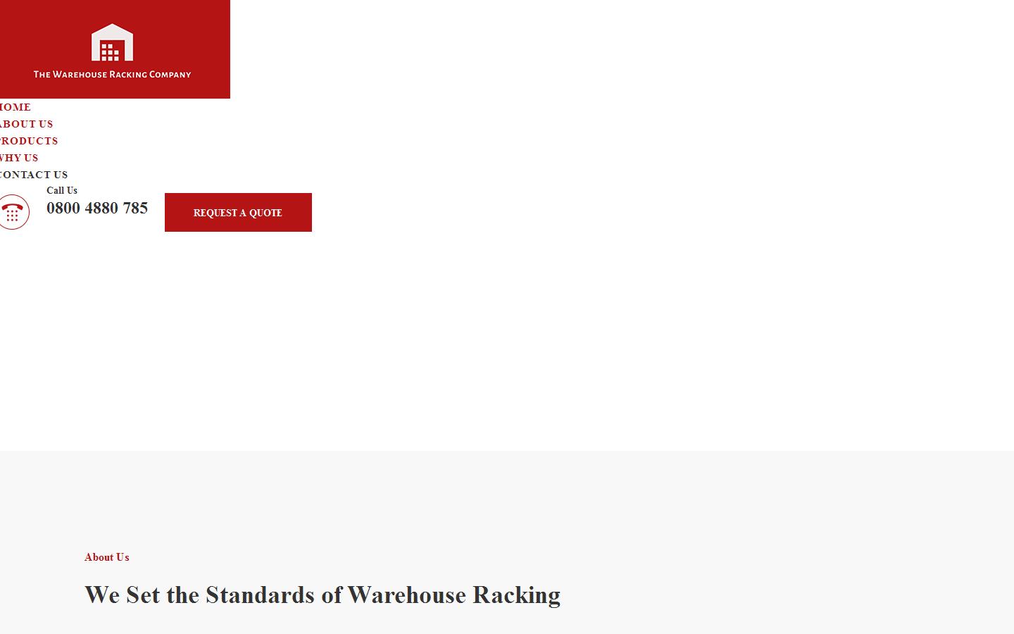 The Warehouse Racking Company Website