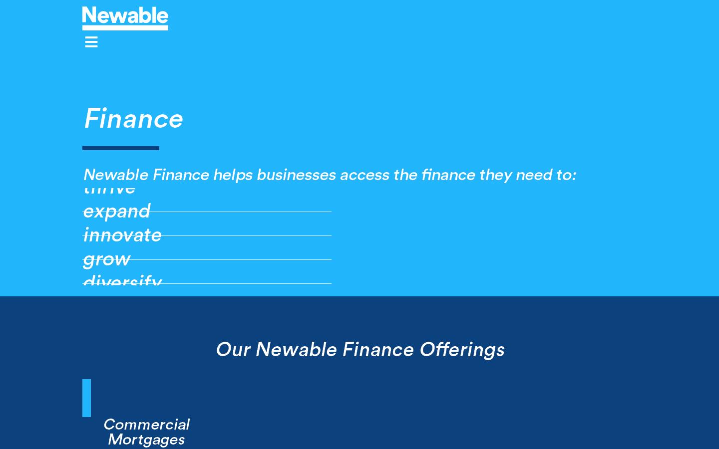 Newable Finance Website