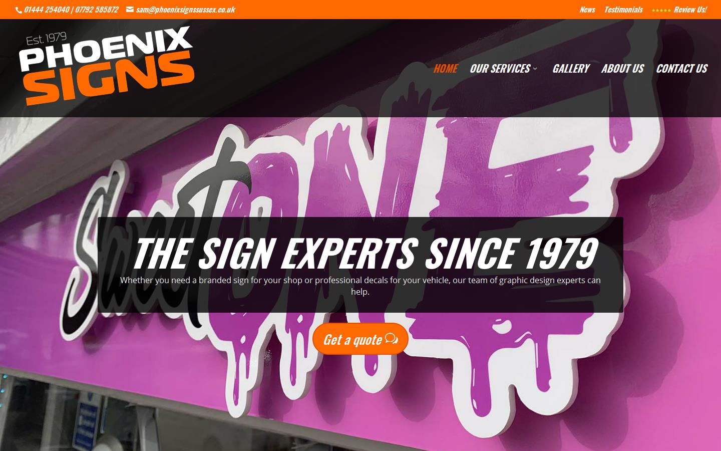 Phoenix Signs Website