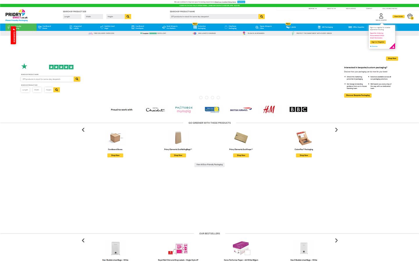 Priory Direct Website