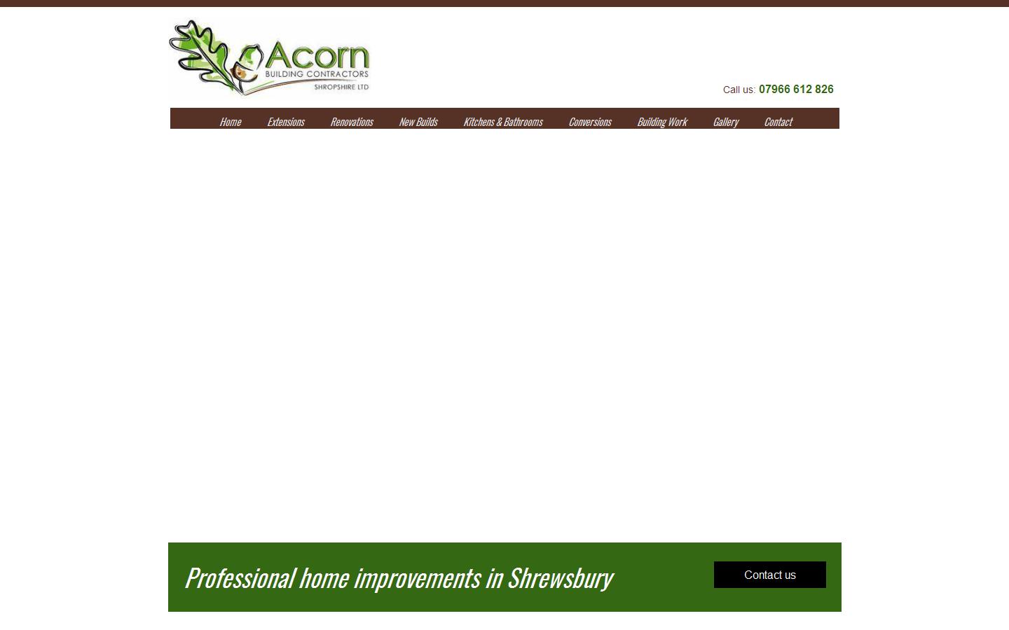Acorn Building Contractors Website