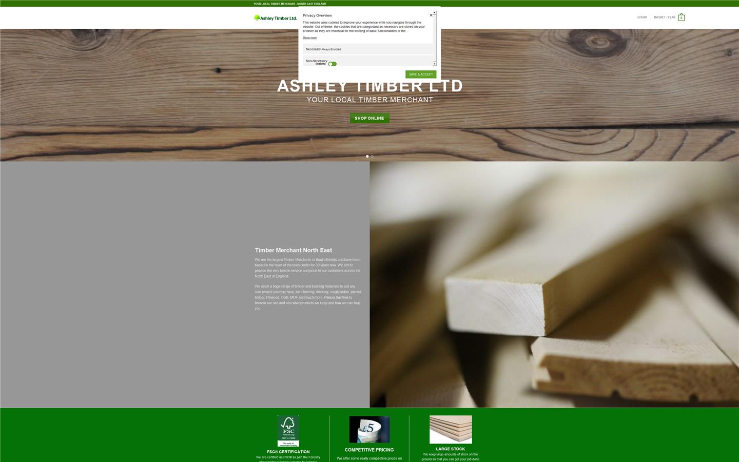 Ashley Timber Ltd Website