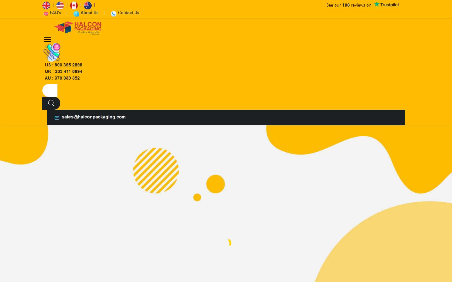 Halcon packaging Website