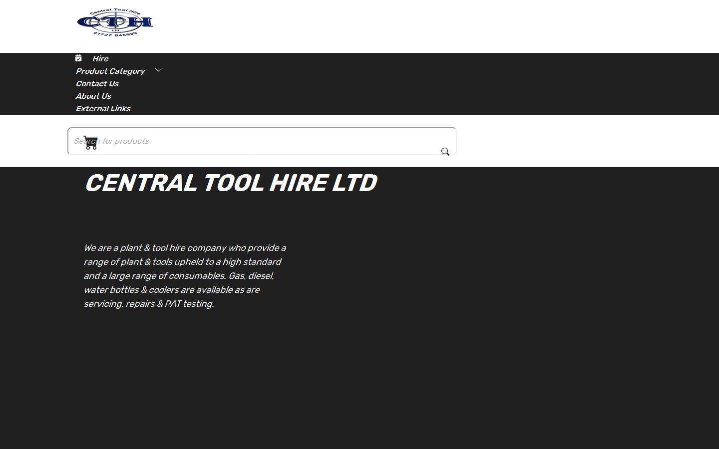 Central Tool Hire Website