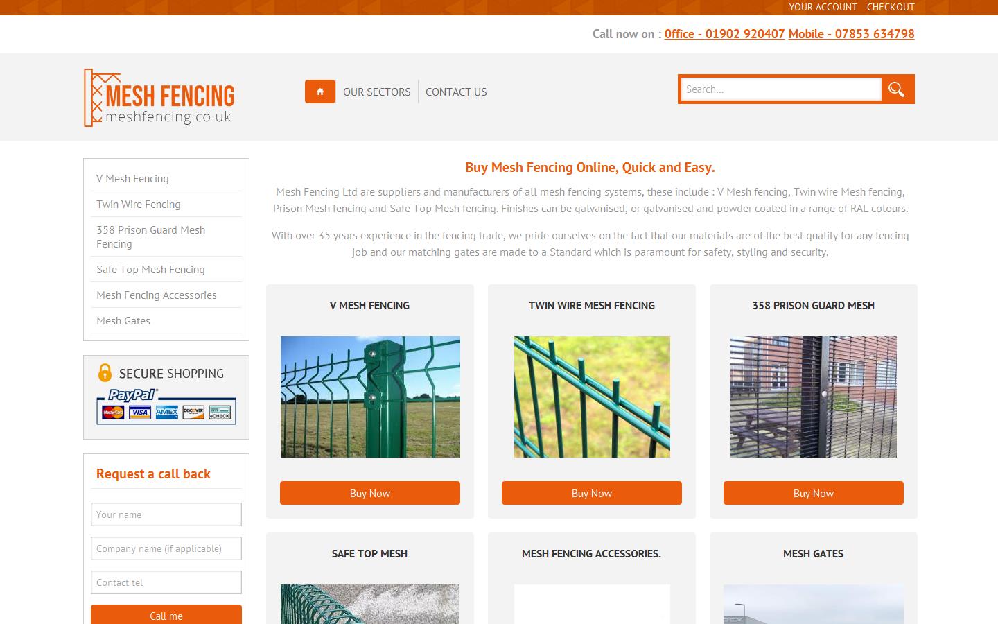 Mesh fencing Ltd Website