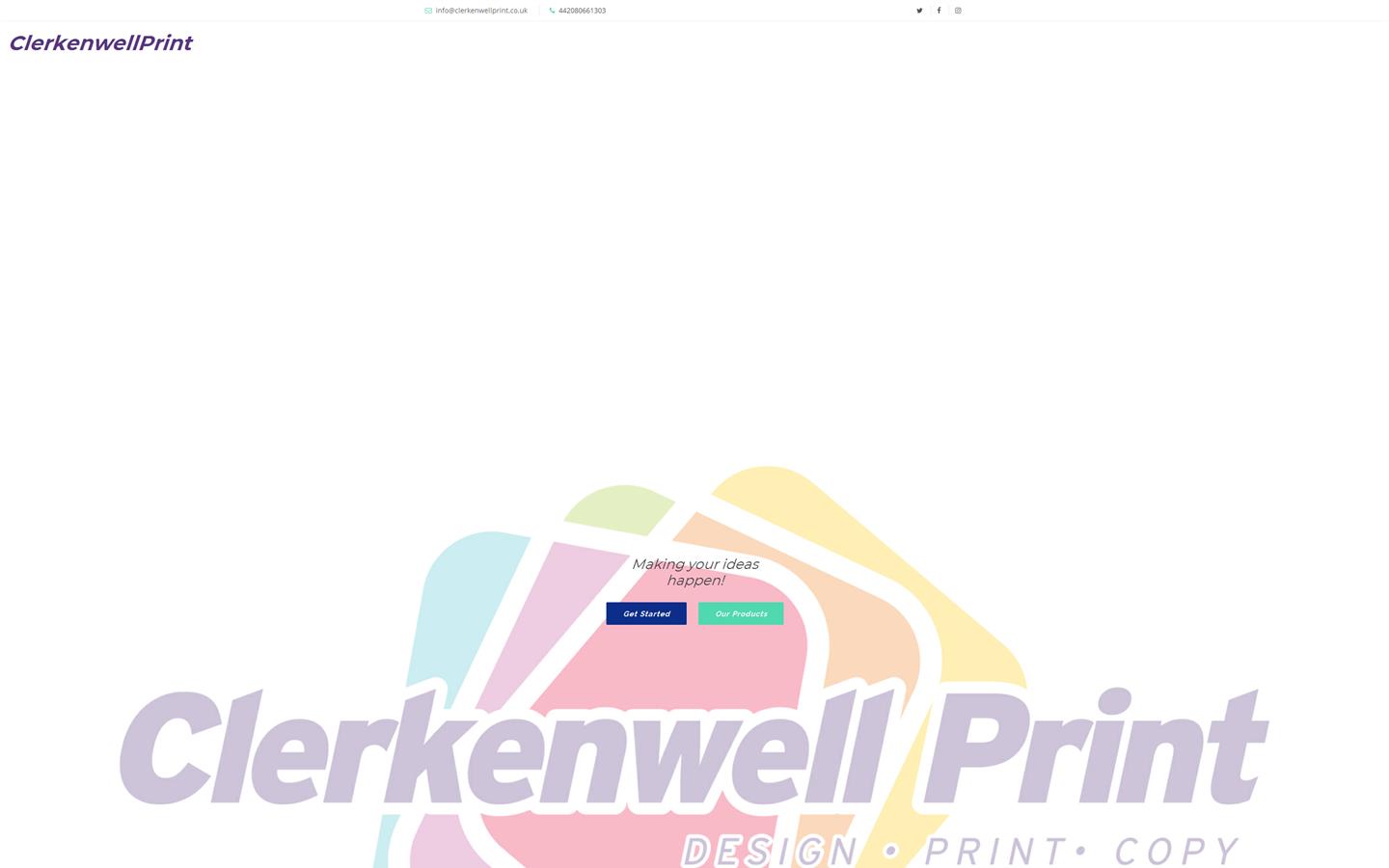 Clerkenwell Print by Atlantis Print Website