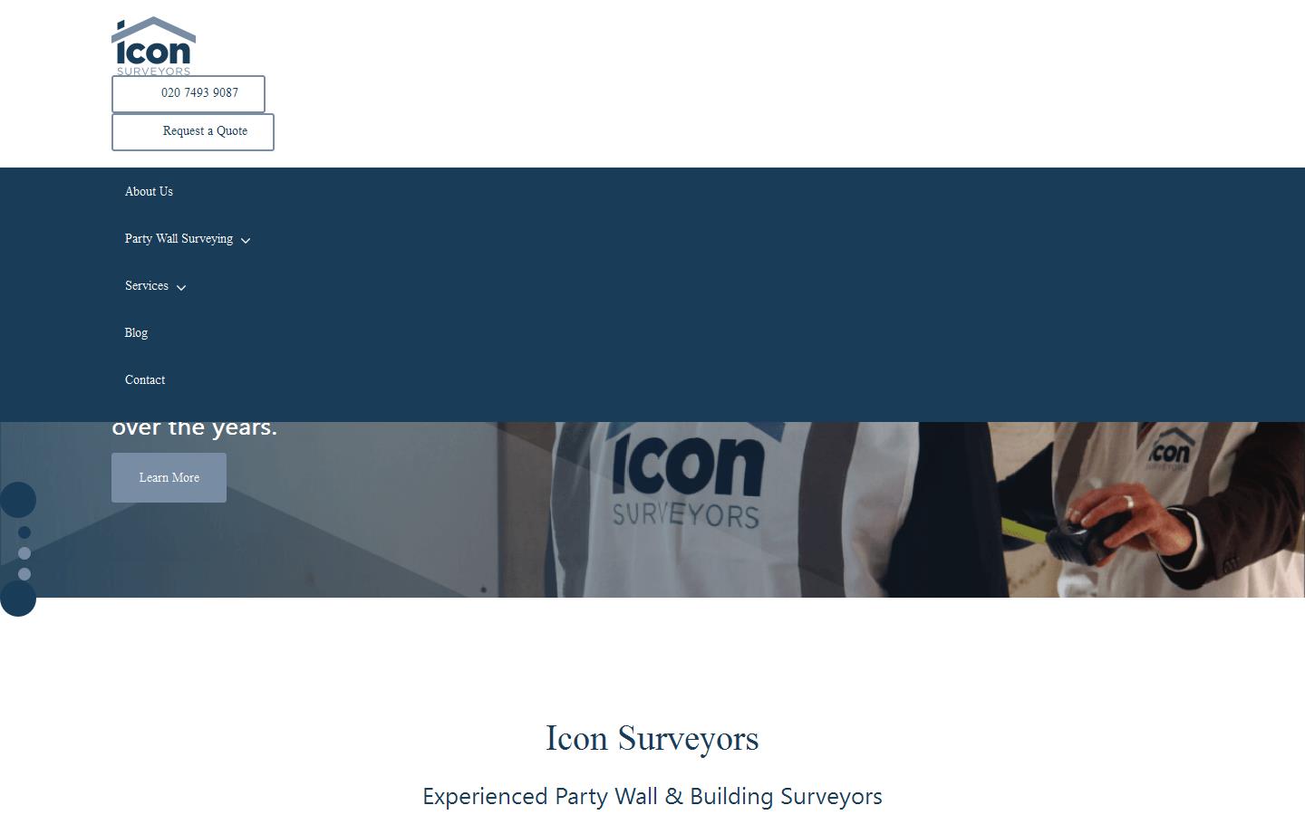 Icon Surveyors Website
