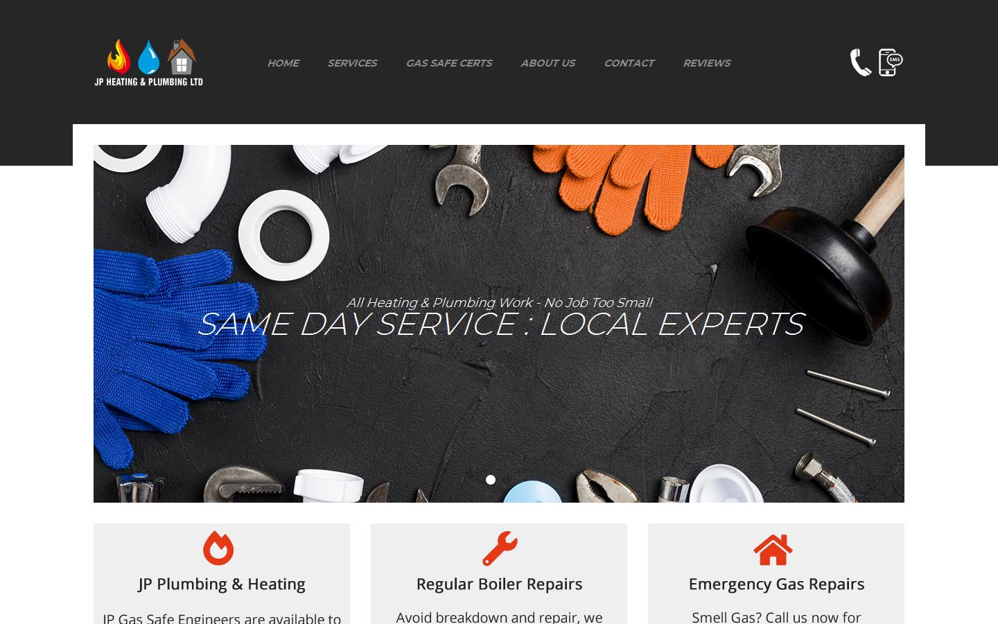 JP Heating & Plumbing Ltd Website