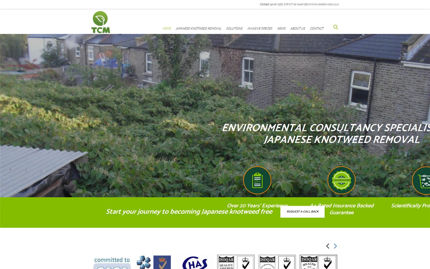 TCM Knotweed Services Website