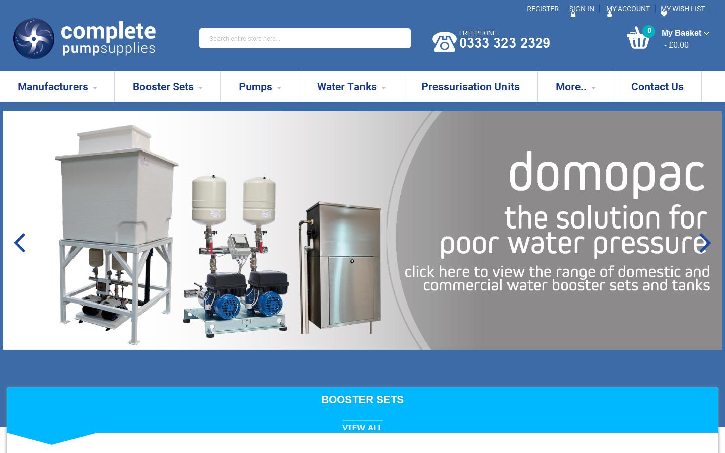 Complete Pump Supplies Website