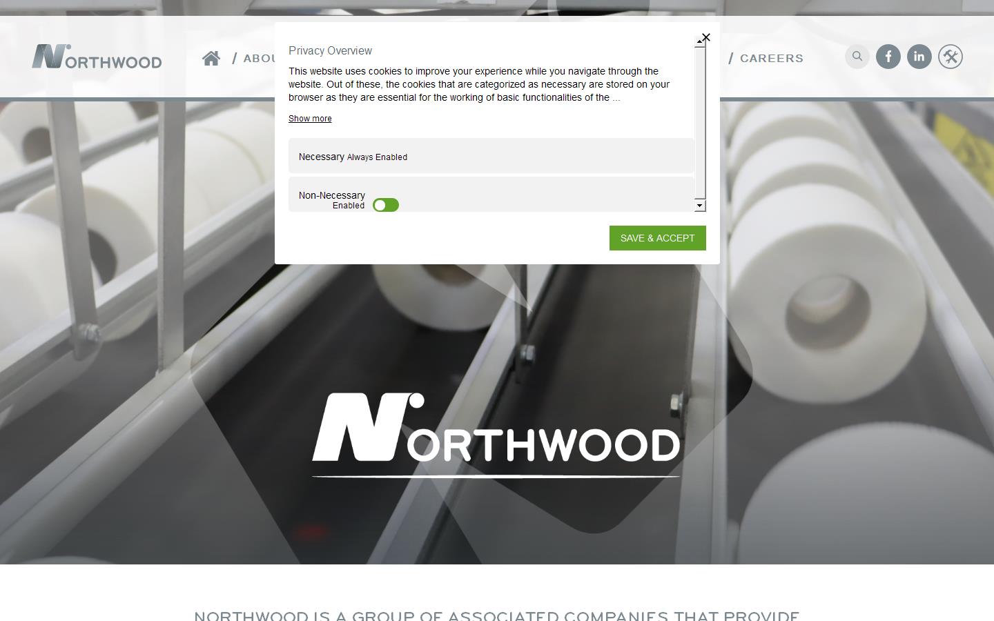 Northwood Hygiene Products Website