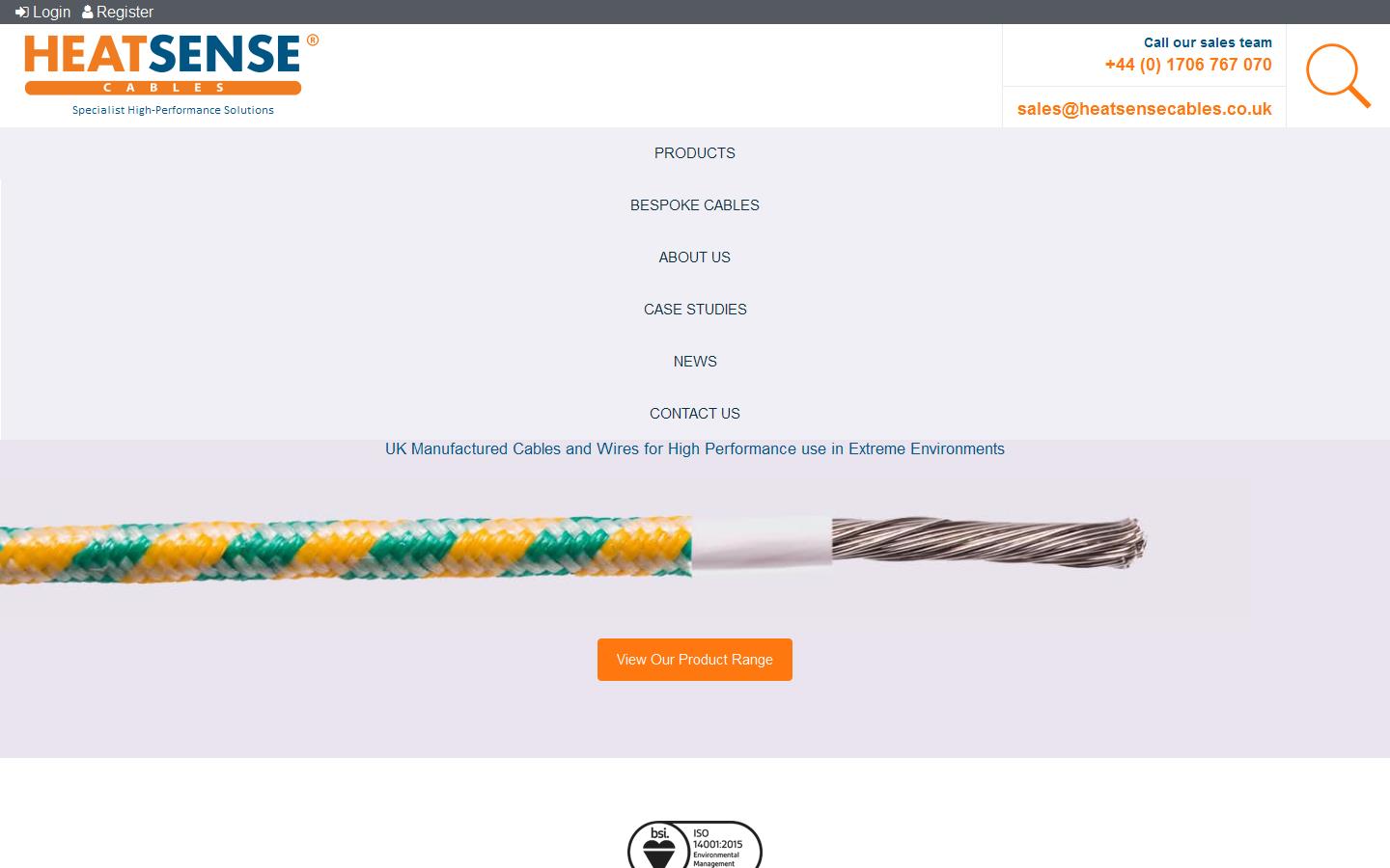 Heatsense Cables Ltd Website