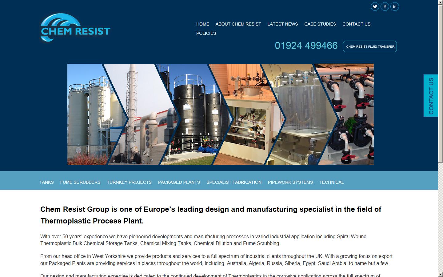 Chem Resist Ltd Website