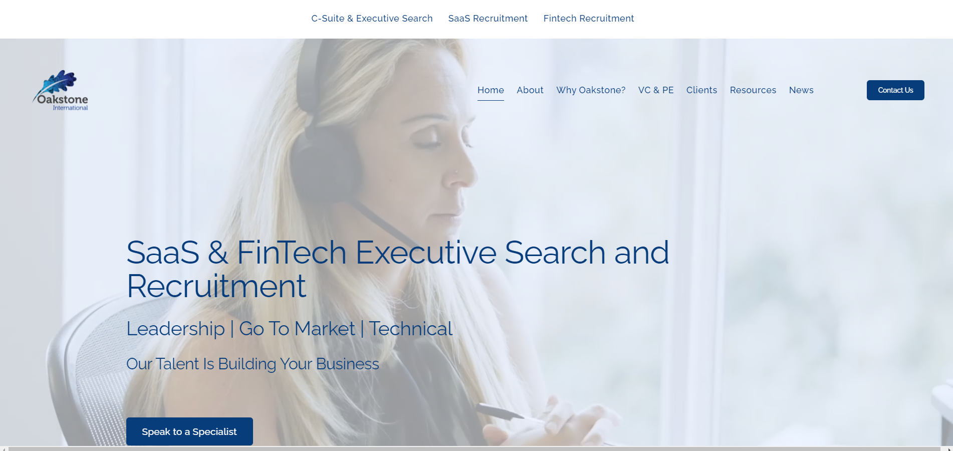 Oakstone International Website