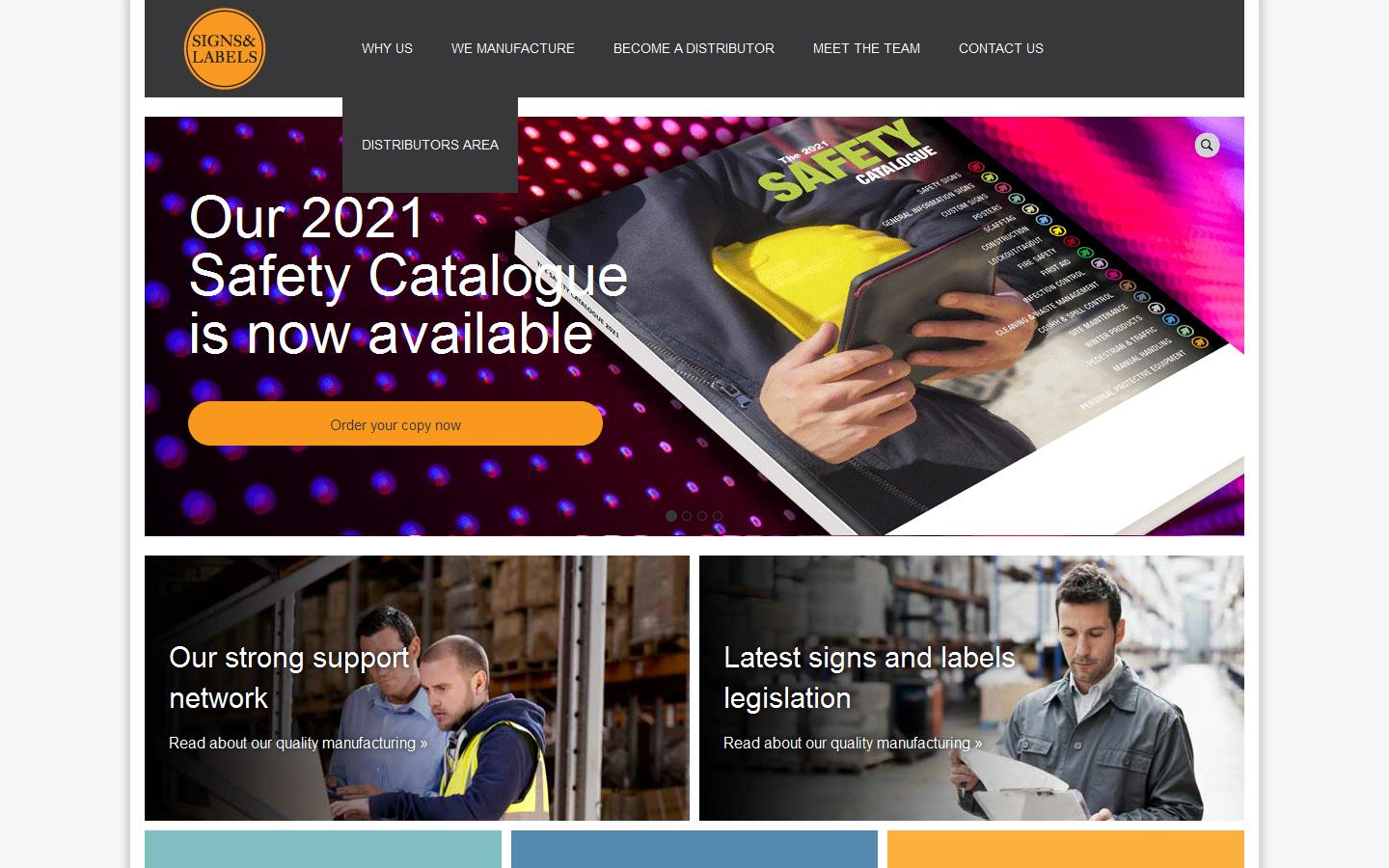 Signs & Labels Website