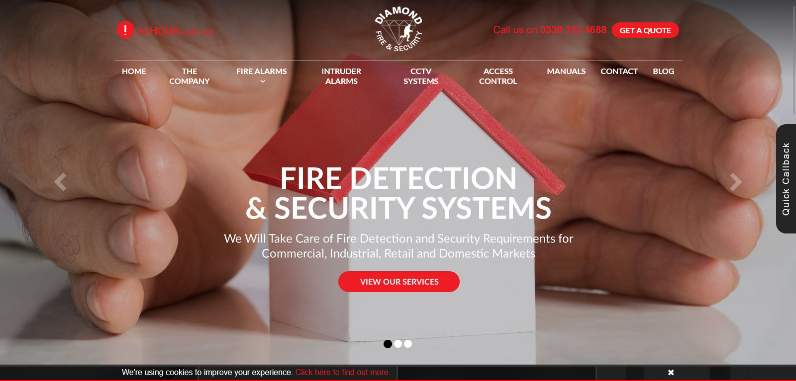 Diamond Fire & Security UK Ltd Website