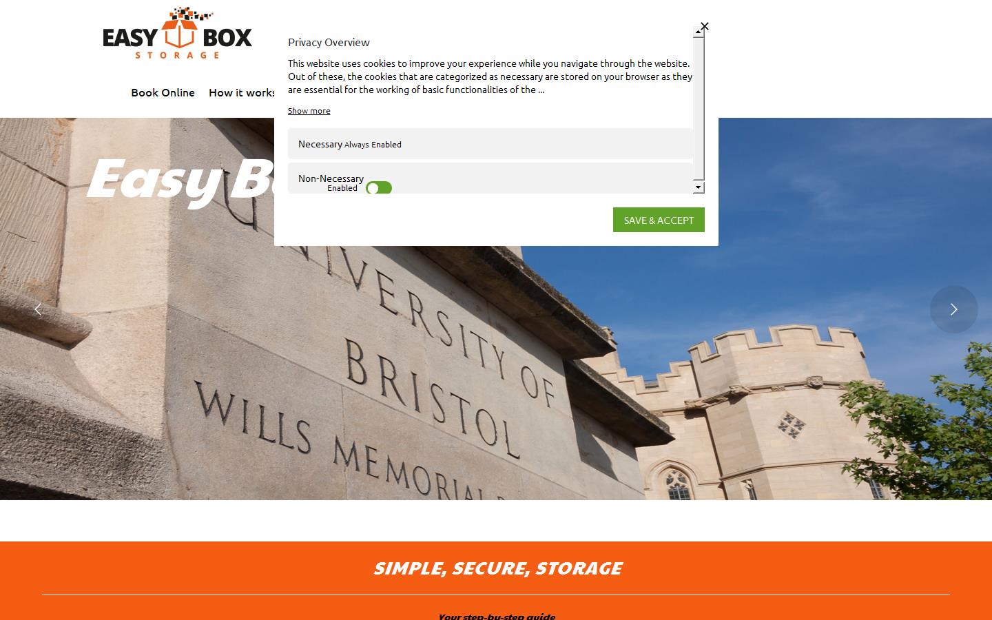 Easy Box Storage Ltd Website