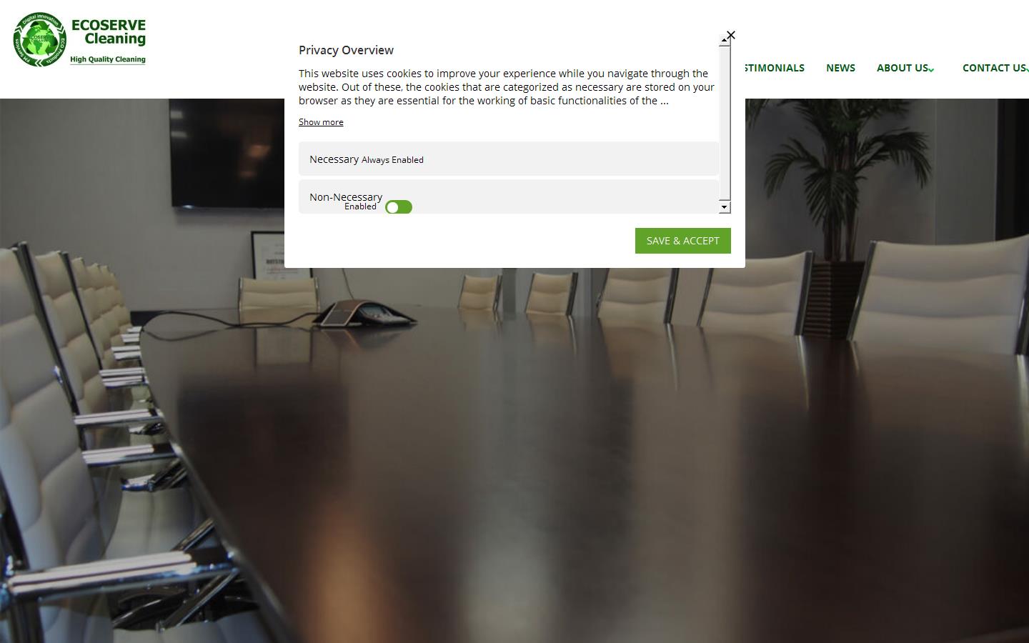 Ecoserve Cleaning Website